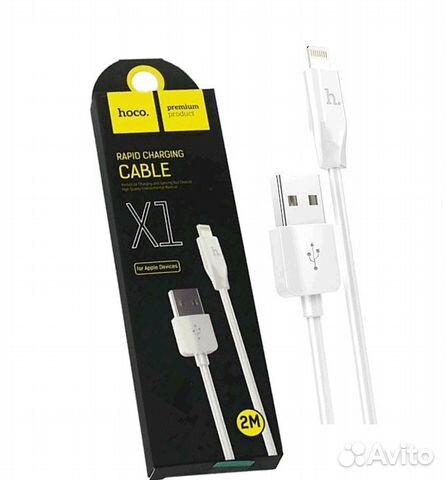 Кабель hoco X1 rapid charging cable FOR apple 2M