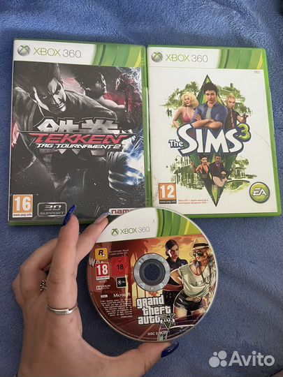 Xbox 360 с дисками