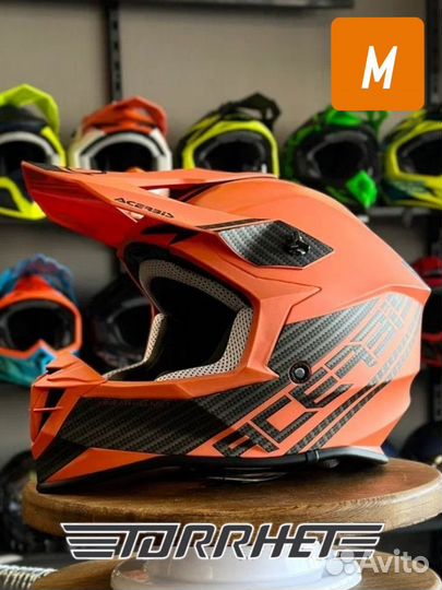 Mp. Шлем Acerbis linear Black/Orange