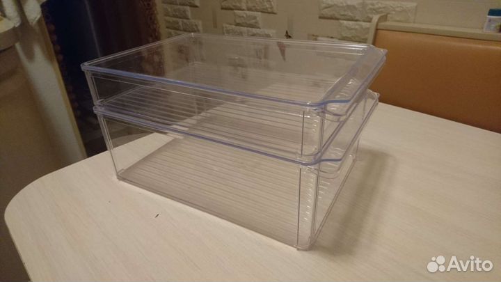 Набор пластиковых органайзеров для холодильника