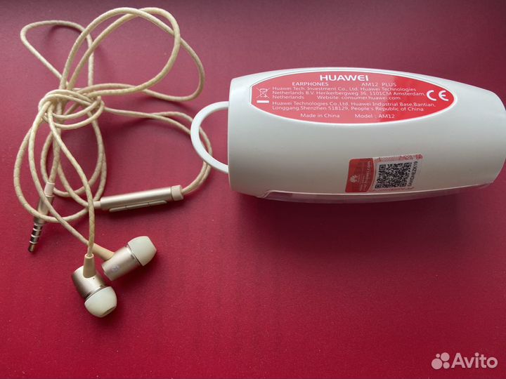 Оригинальные наушники Huawei Earphones AM12 plus