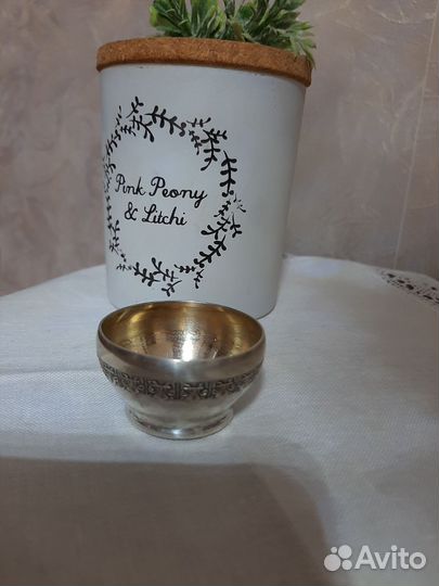 Солонка серебро