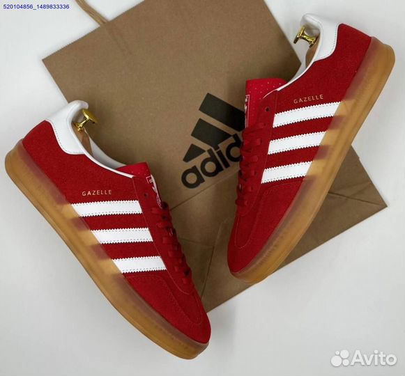 Кроссовки Adidas Gazelle Red (Арт.43239)