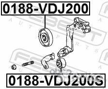 Ролик ремня приводного toyota land cruiser 200 07