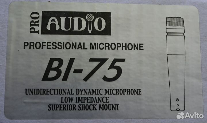 Микрофон proaudio BI-75