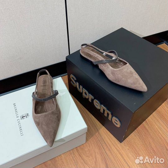 Туфли) с откр.пяткой Brunello Cucinelli премиум