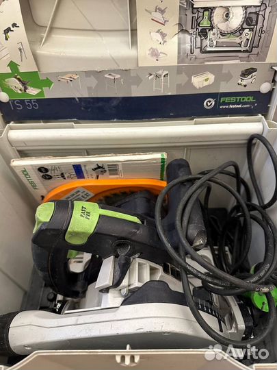 Погружная пила festool ts55 ebq+