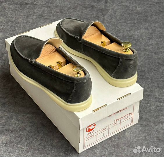 Лоферы мужские loro piana премиум