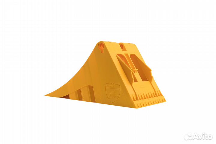 Упор противооткатный для грузового транспорта G53 (477х225х198 мм), желтый, truck WAY