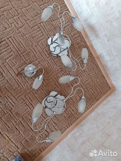 Люстры, бра, споты б/у