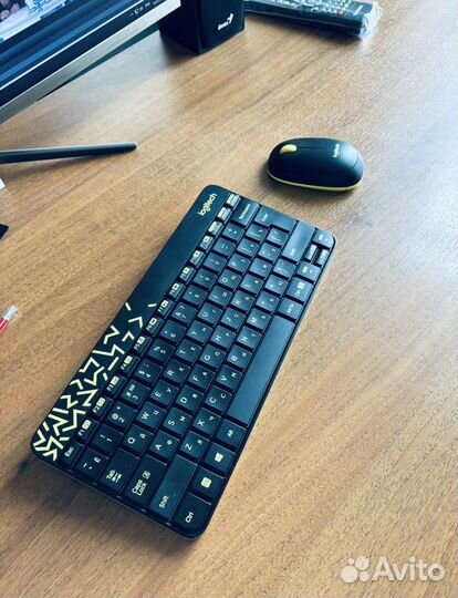 Беспроводная клавиатура и мышь logitech mk240 nano