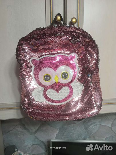 Рюкзак детский с пайетками для девочки