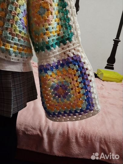 Кардиган из бабушкиных квадратов