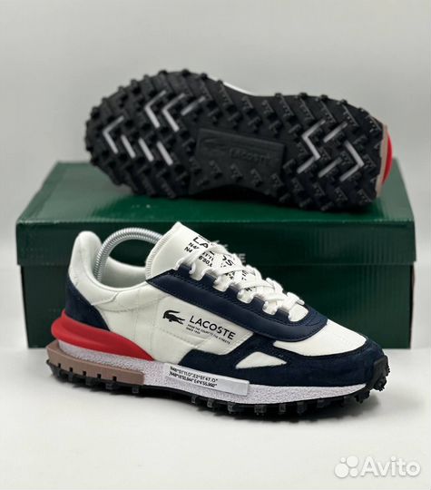 Кроссовки мужские Lacoste бело синие 41-45
