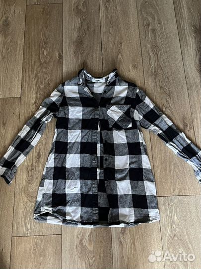 Рубашка в клетку женская cropp