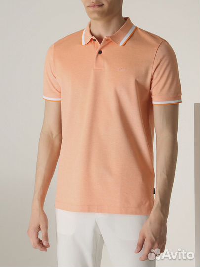 Поло хлопковое boss