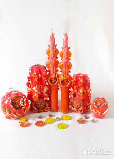 Свеча Стихия Огня средняя