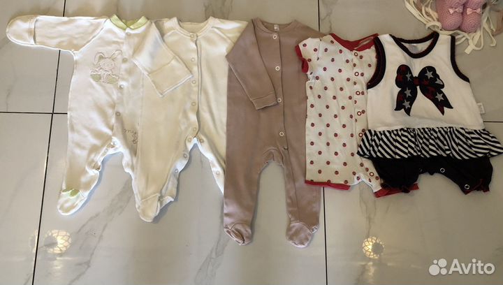 Вещи пакетом на девочку новорожденную