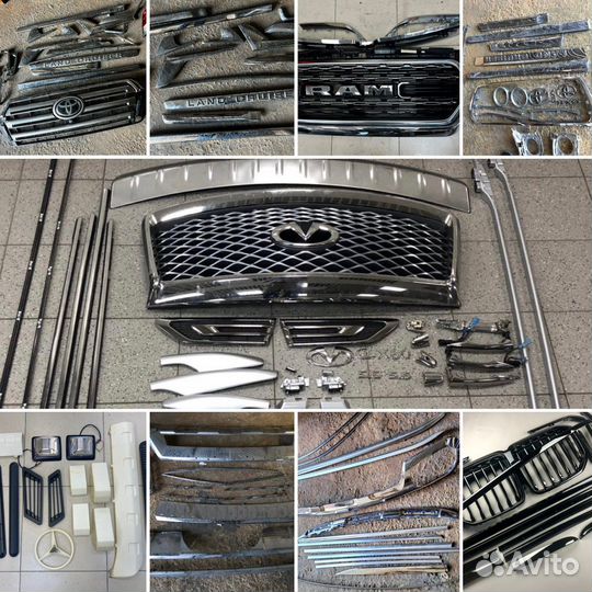 Удаления хрома с пластика и металла