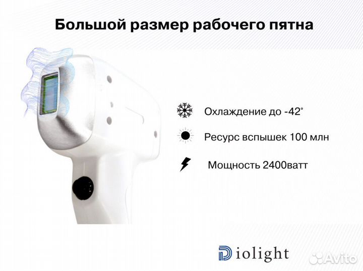 Аппарат для лазерной эпиляции diolight Ultra Max