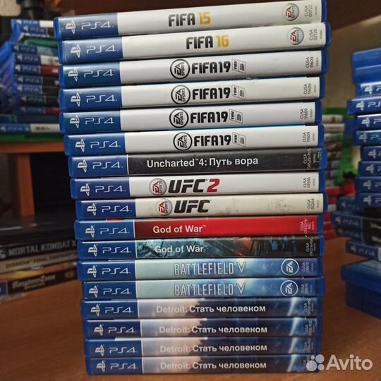 Лот 17 дисков на PS4