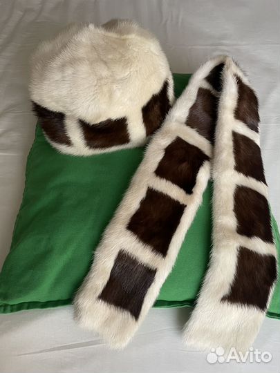 Шапка норковая женская и шарф