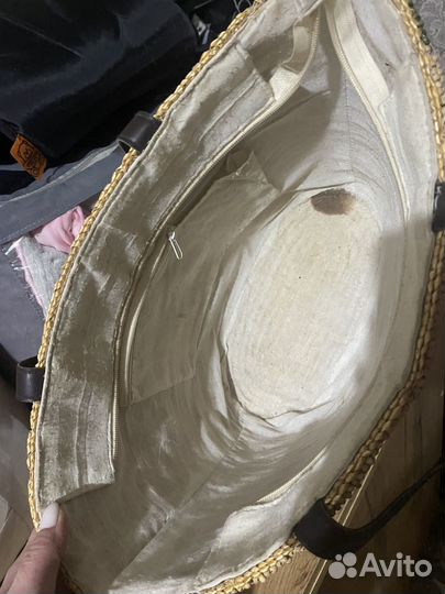 Сумка пляжная плетеная