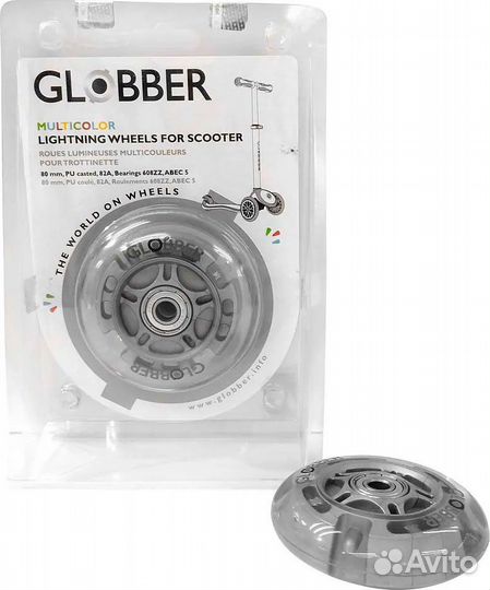 Комплект колёс Globber Flow 125 mm светящиеся Arm1