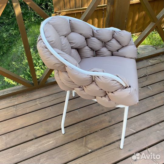 Мягкий стул Мишлен из велюра от производителя