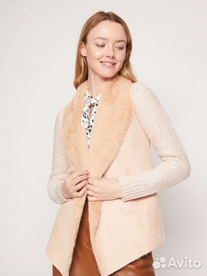 Кардиган с искусственным мехом
