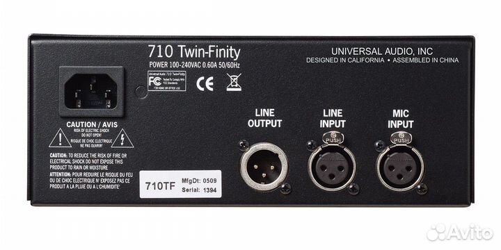 Universal audio 710 Twin-Finity