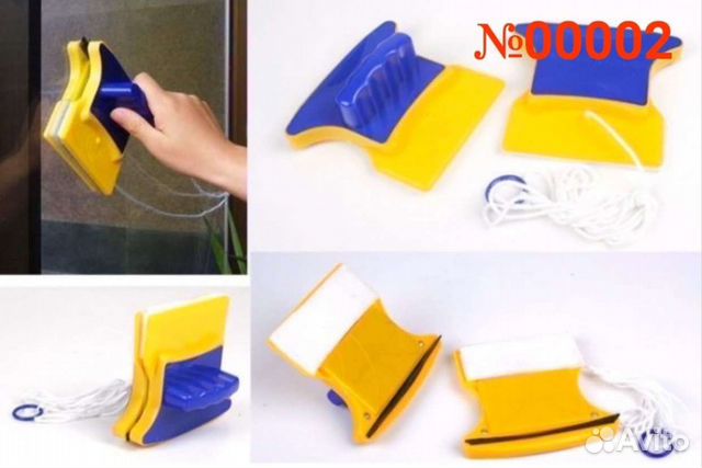 Магнитная щетка для мытья окон