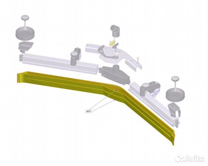 Резинки всасывающие полиуретан Karcher 900 мм