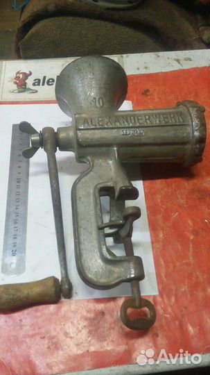 Мясорубка старинная alexanderwerk 10номер