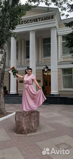 Вечернее платье в пол 54-56