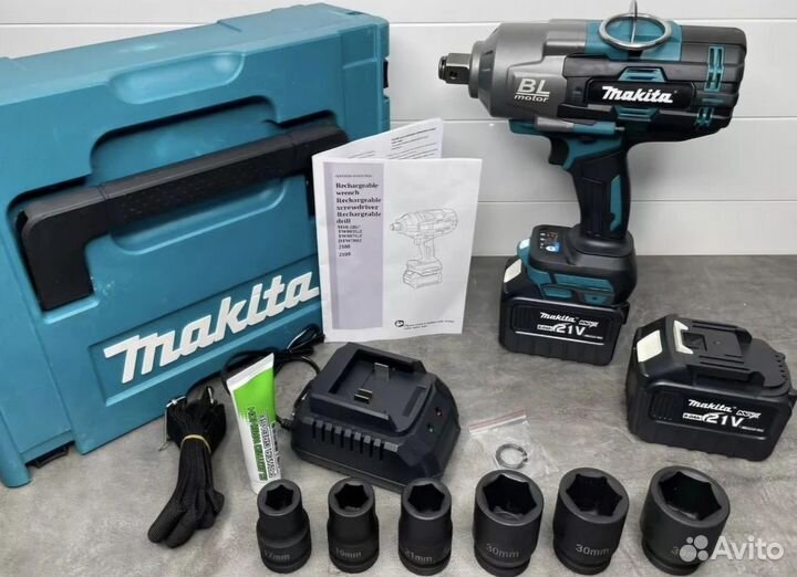 Гайковерт аккумуляторный Makita 2000N.M в кейсе