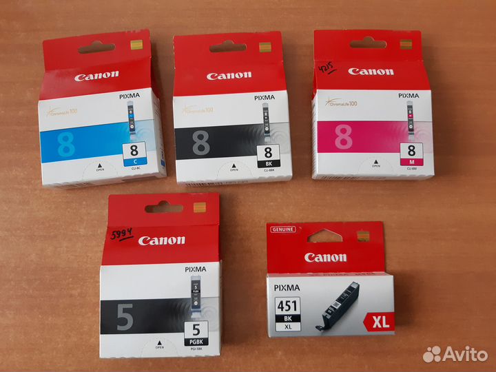 Картриджи чернильницы для струйных принтеров canon