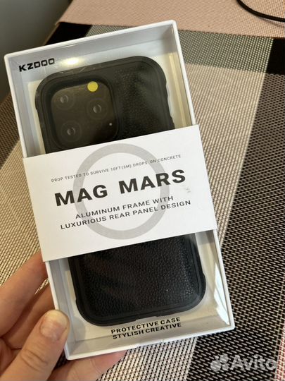 Чехол на iPhone 14 pro кожаный