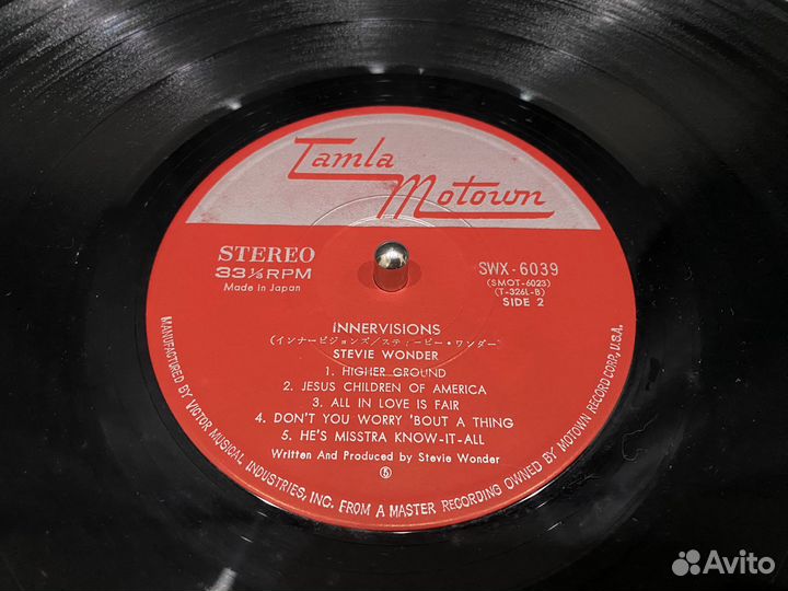 Stevie Wonder Innervisions Винил LP