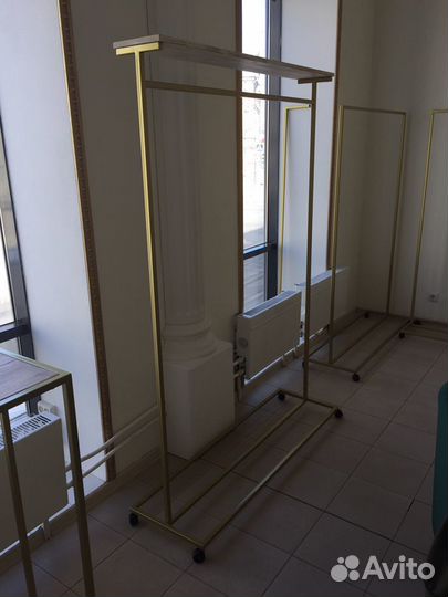 Вешалка напольная, Рейлы в стиле лофт