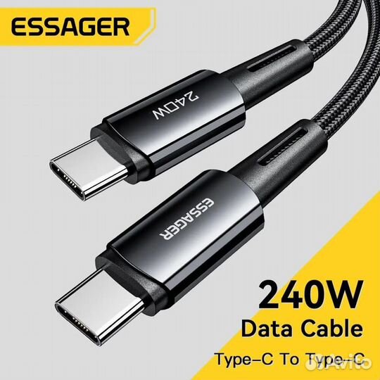 Кабели USB Type-C Essager и Rocoren 1m