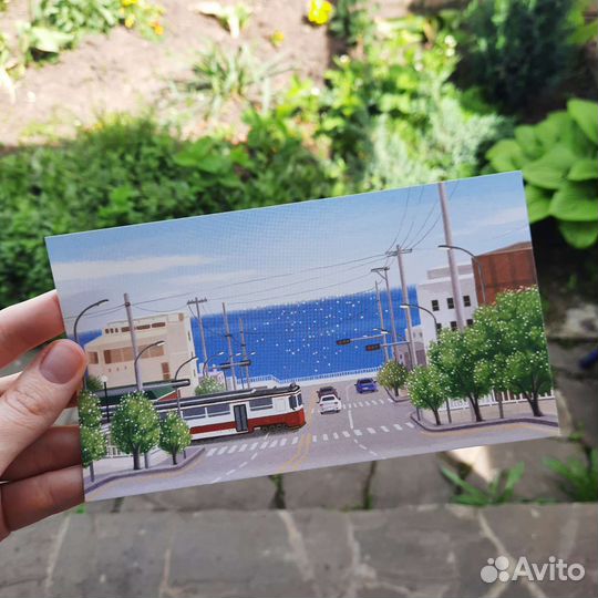 Коллекционные открытки из Пусана 8 штук