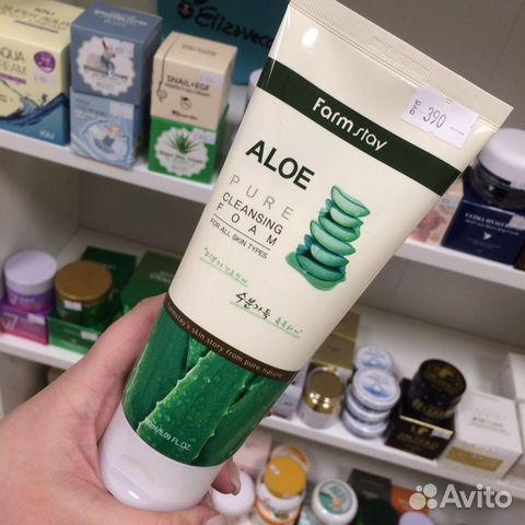 Корея Farm Stay пенка для лица с алоэ