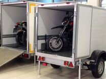 Прицеп-фургон для транспортировки мотоцикла