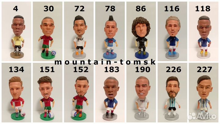 Фигурки футболистов Роналду, Месси, Холанн