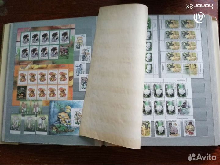 Коллекция марок с грибами