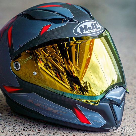 Визор HJC HJ-32 Зеркальный золотой F70