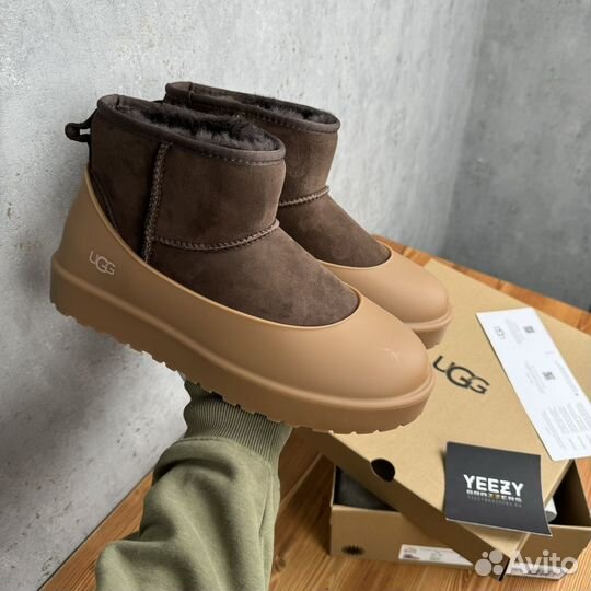 Комплект с галошами Ugg Classic Mini II Chocolate