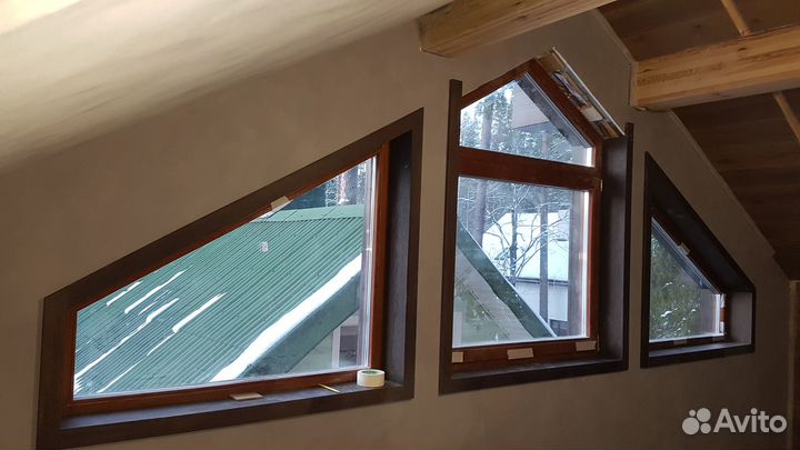 Подоконник из дерева и откосы