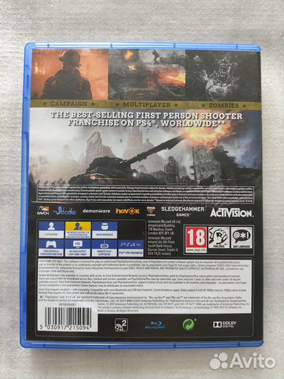 Sony PS4 PS5 Диск Call Of Duty wwii